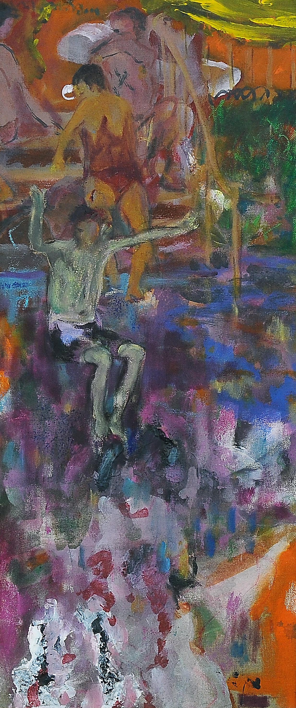 İsimsiz- Untitled, 2000, Tuval üzerine yağlıboya- Oil on canvas, 67x29 cm